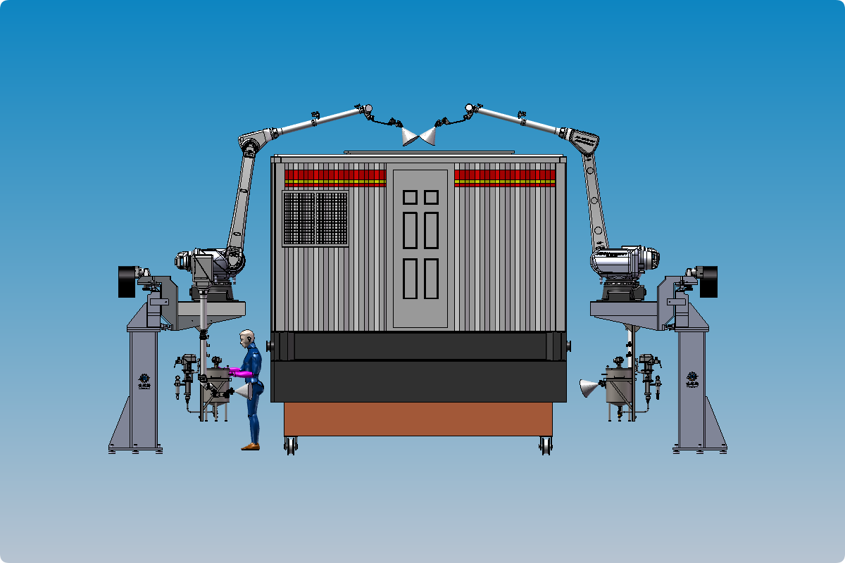 杰瑞斯智能涂装设备大型非标喷涂设备